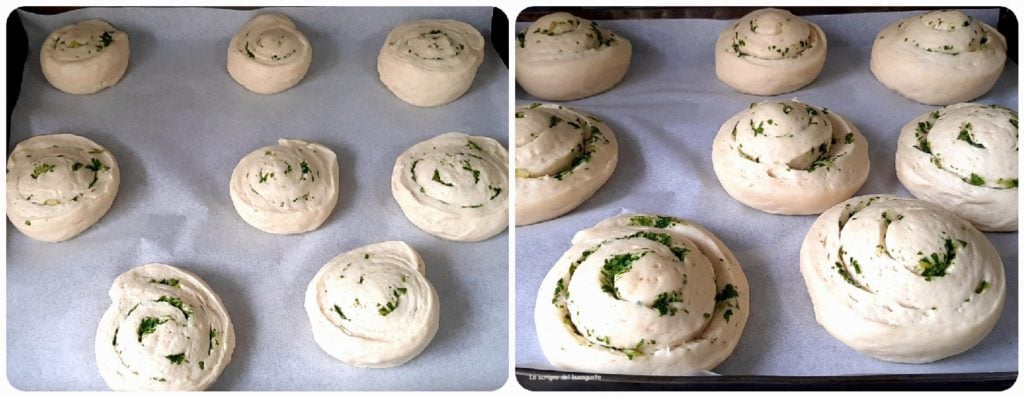 Roulés de pain au persil