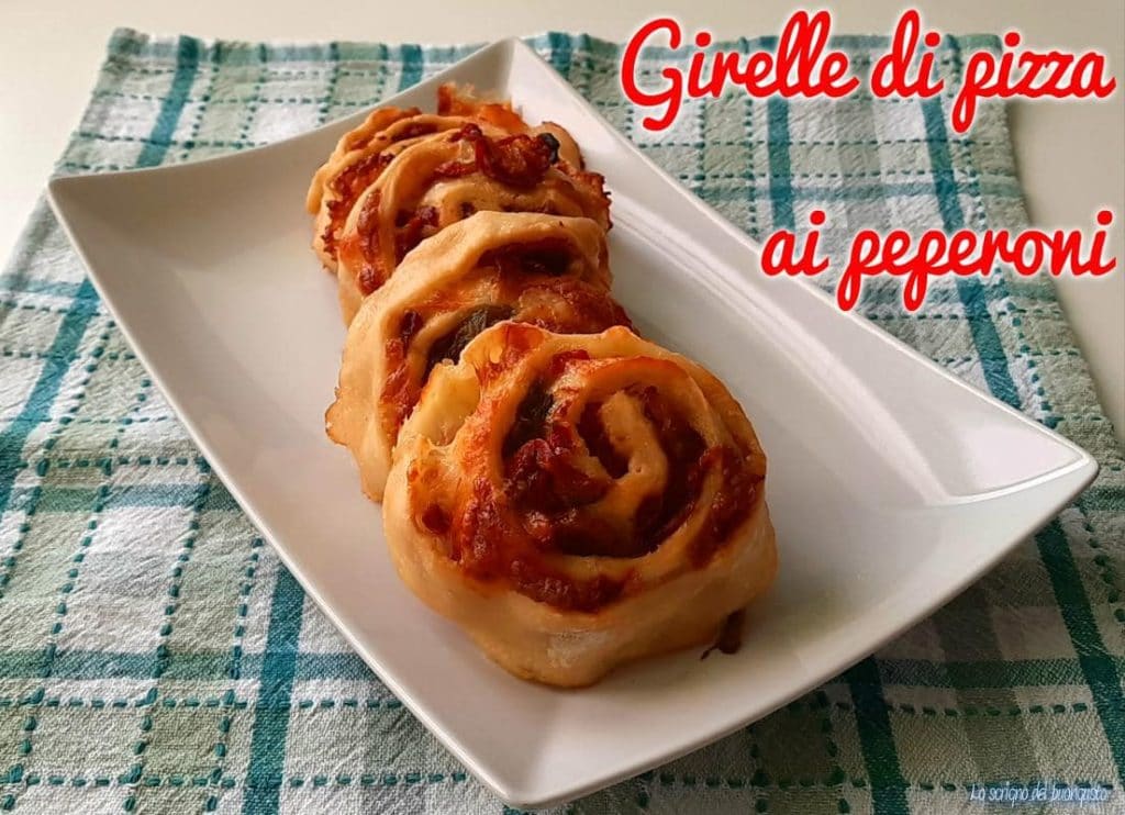 Roulés de pizza aux poivrons