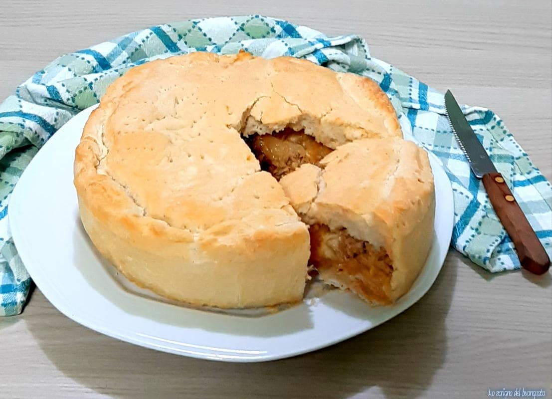 Tarte salée thon et oignon