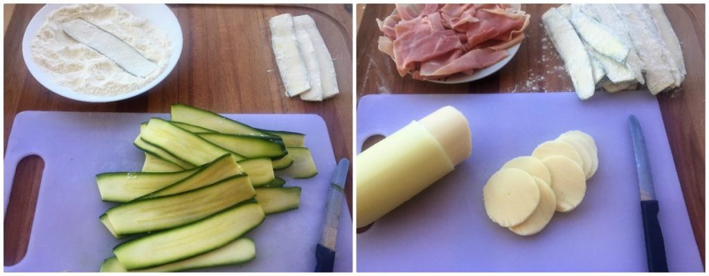 parmigiana courgettes blanche crue