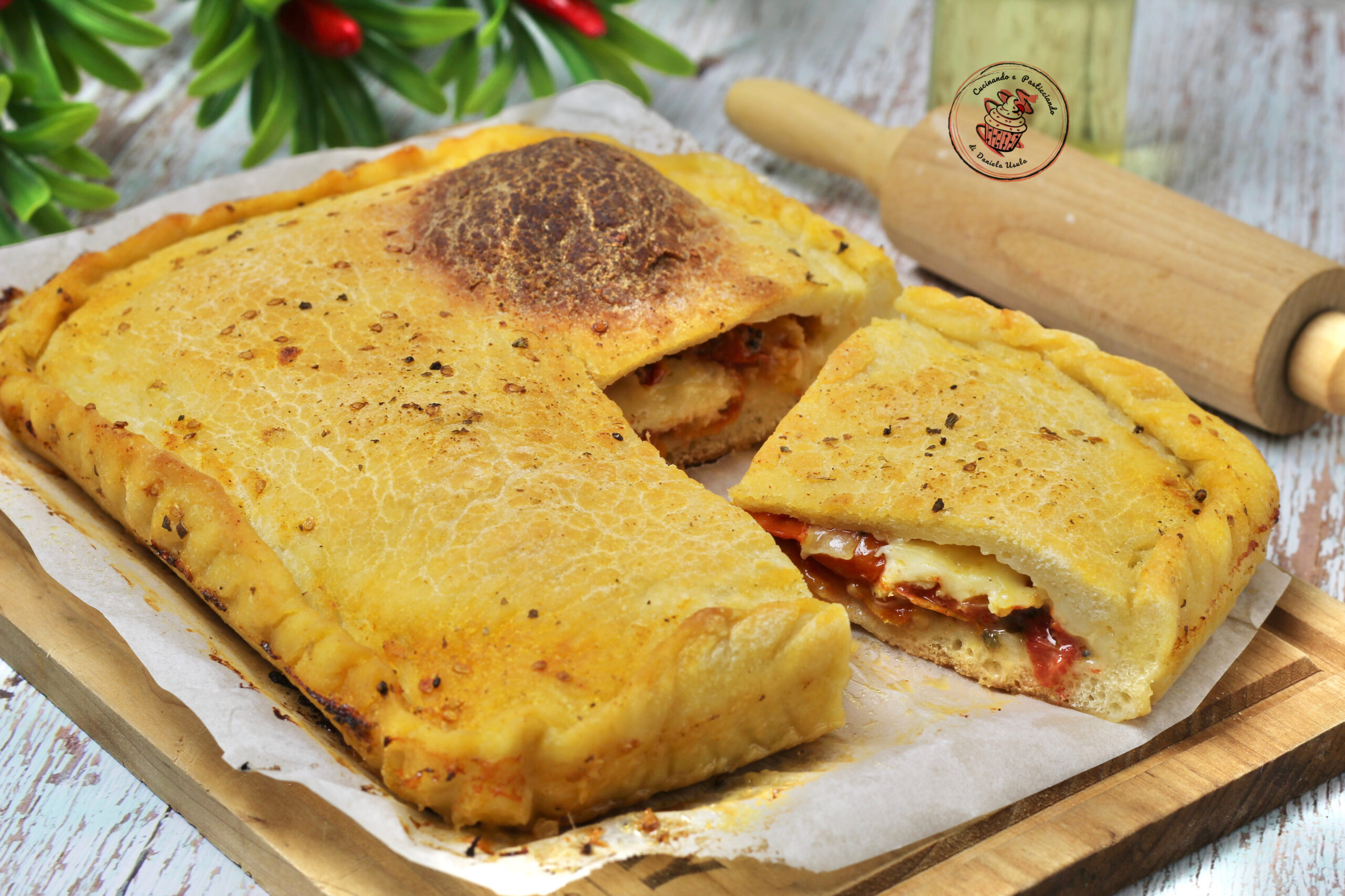 SU PAI CUN TAMATTIGA : la recette sarde de la pizza couverte faite maison