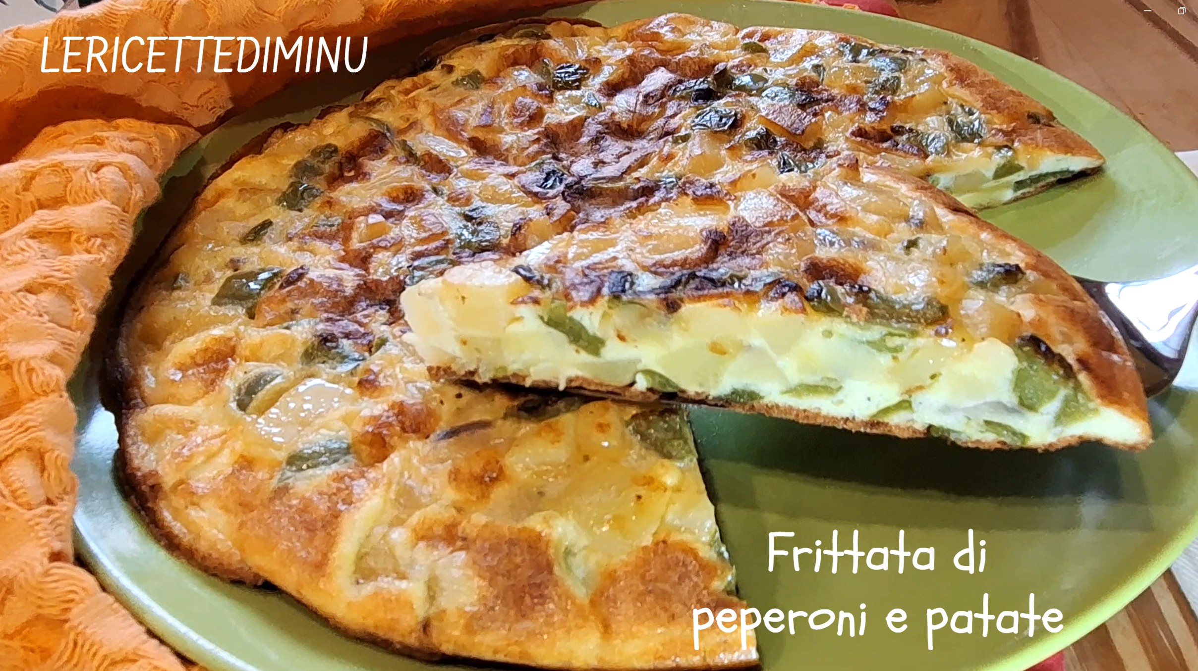 Omelette aux poivrons et pommes de terre