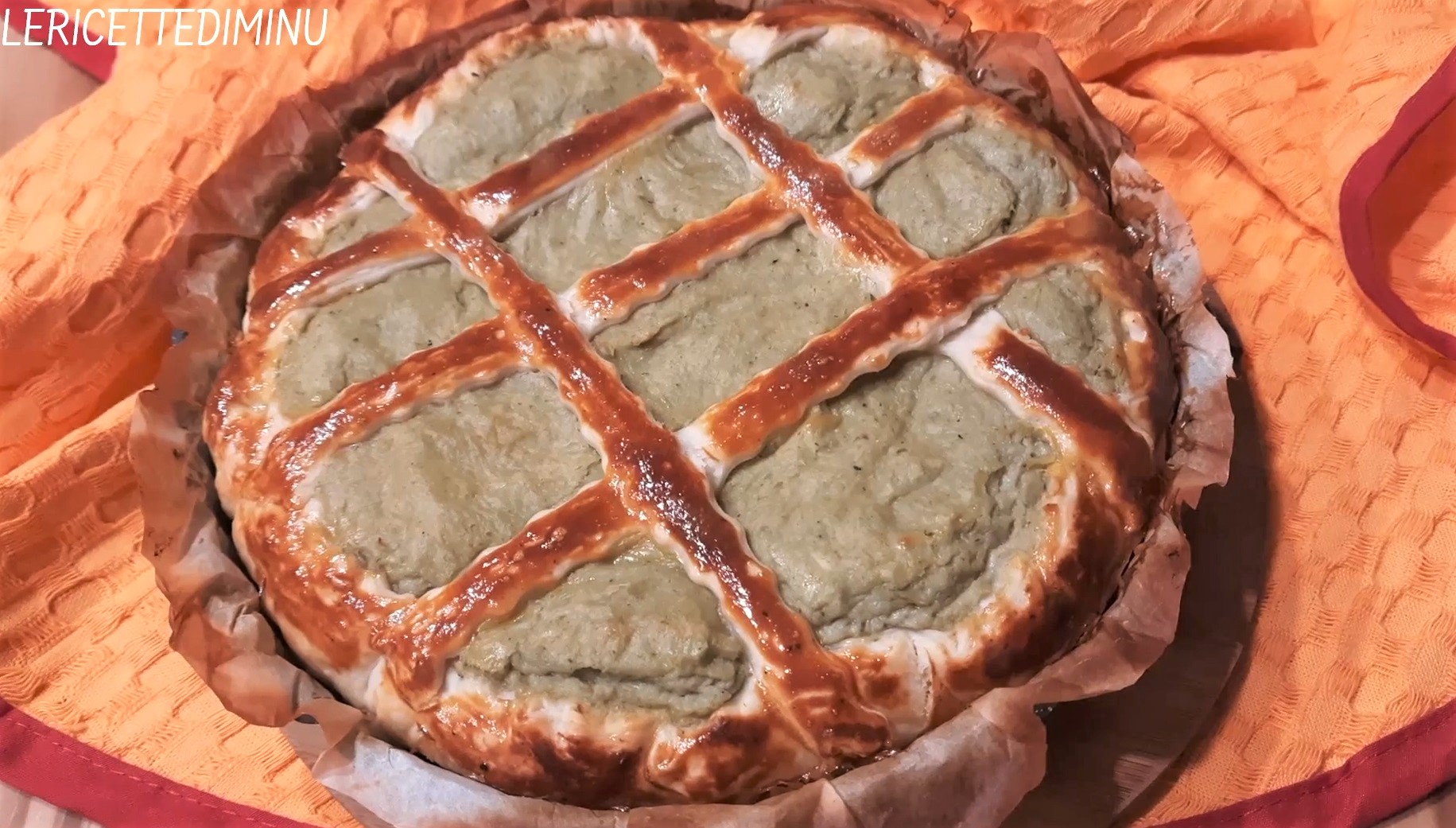 Tarte salée aux artichauts