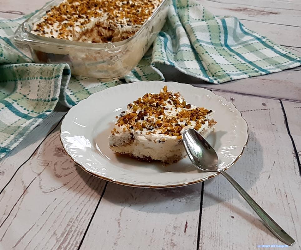 Simili tiramisù au pistache sans œufs