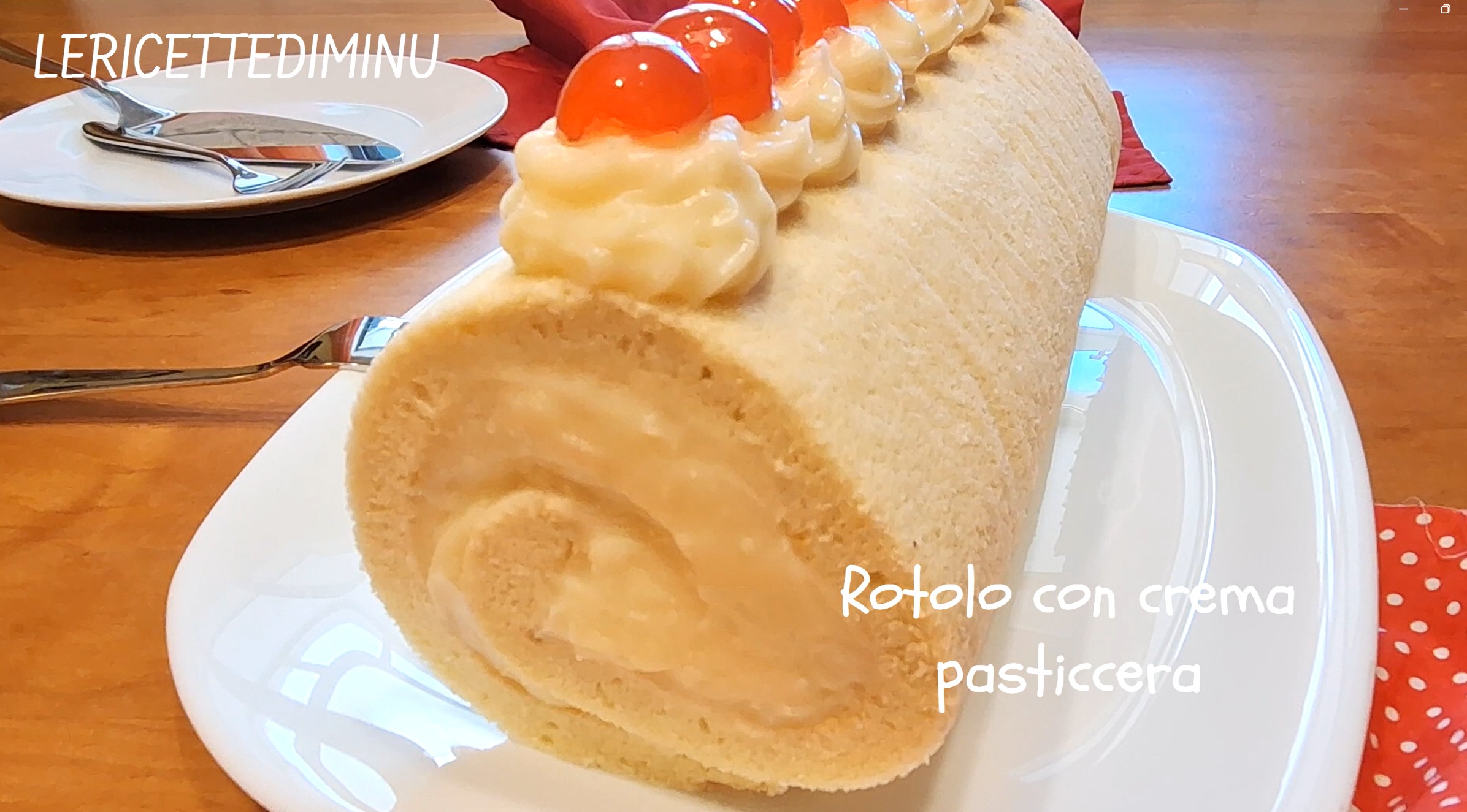 Roulé à la crème pâtissière