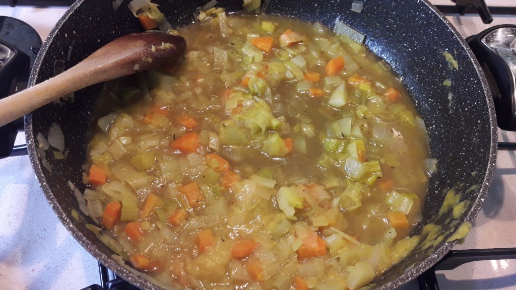 Gnocchetti à la crème de poireaux et espadon