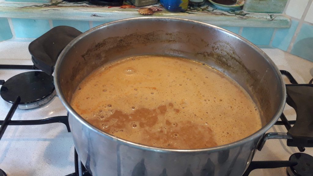 Le bouillon de crevettes recette de recyclage