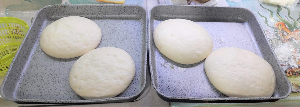 Pizza Margherita à longue levée