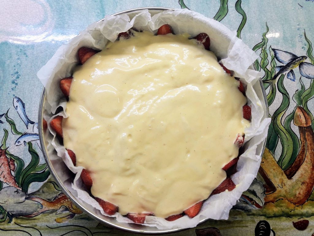 Gâteau nuage aux fraises et yaourt