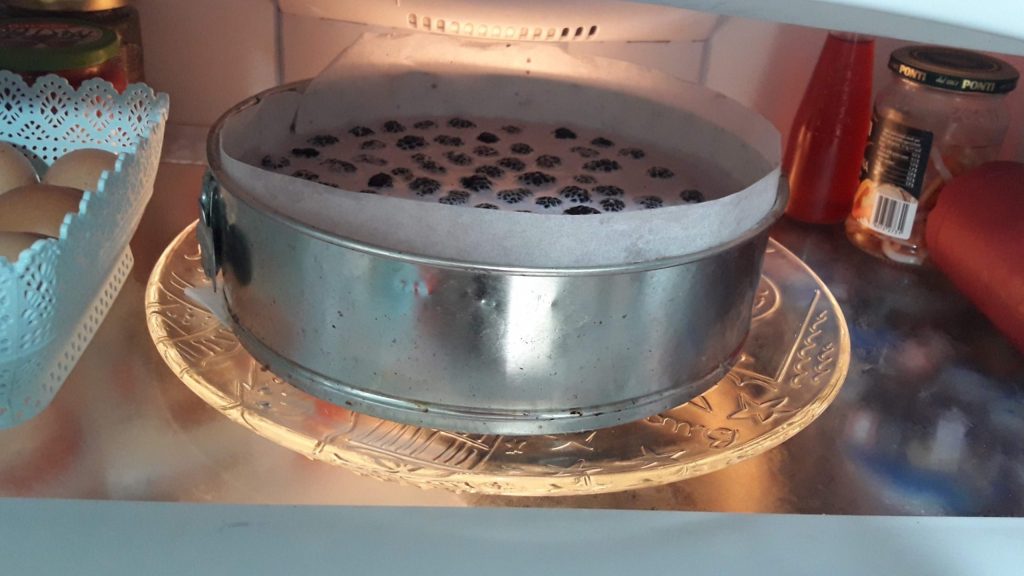 Cheesecake froide légère aux mûres