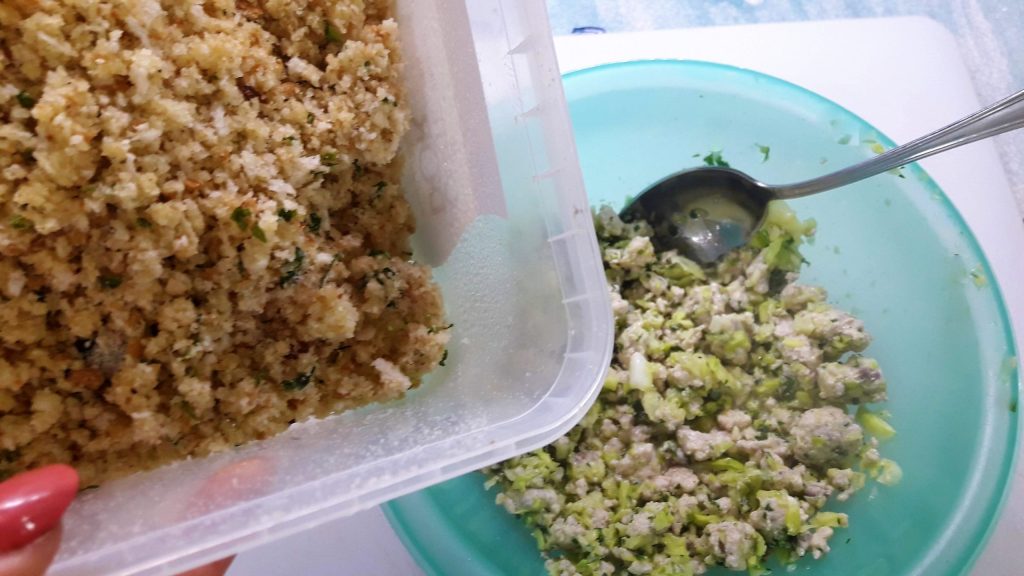 Courgettes farcies à l'espadon au four