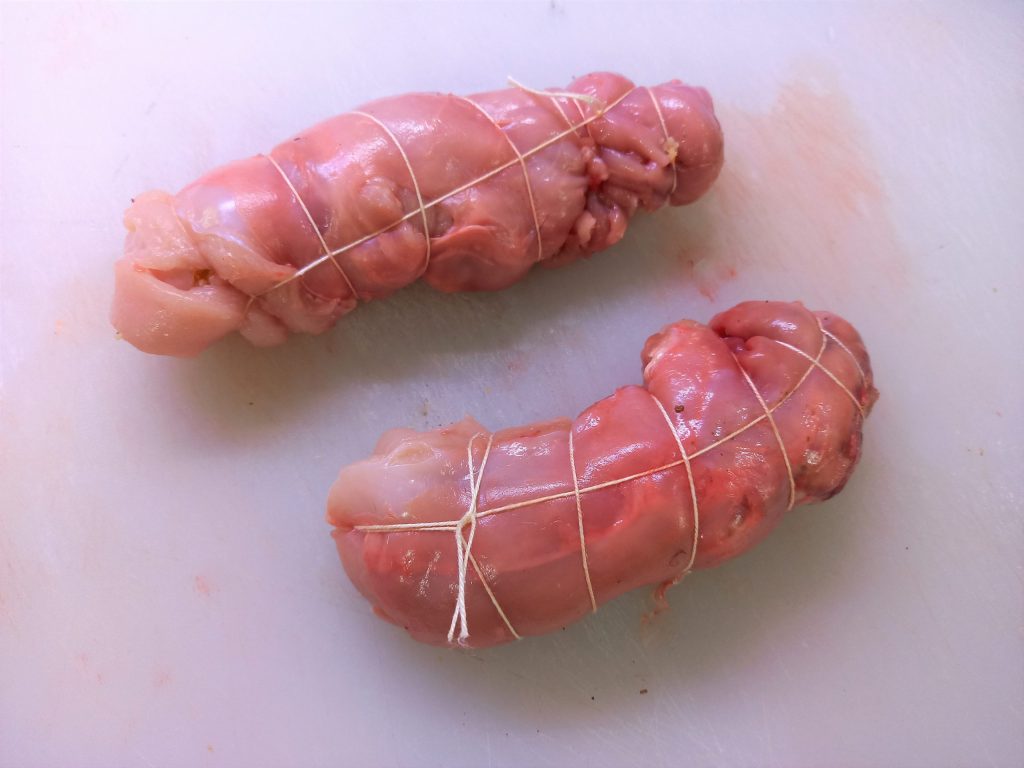 Selle de lapin à la crème verte