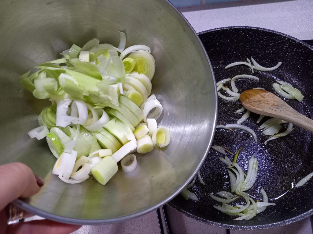 Quiche de potiron, poireaux et champignons