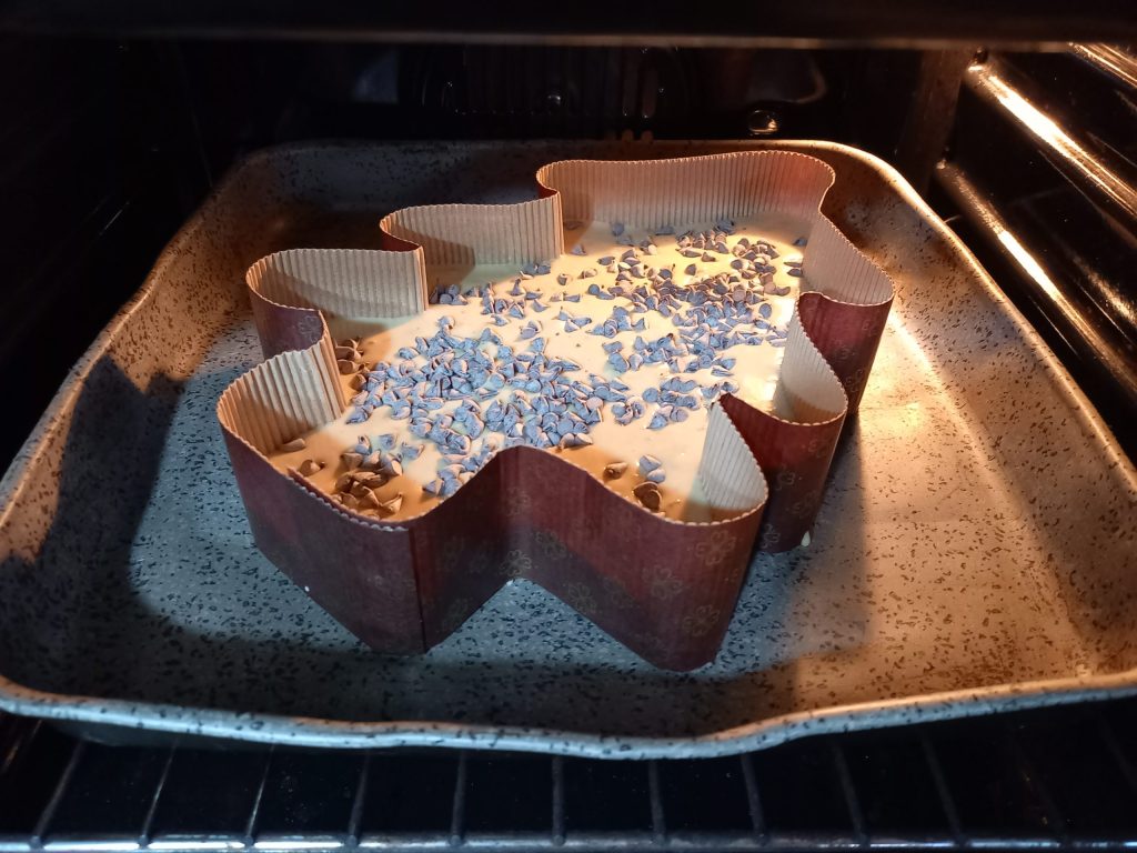 Mon sapin de Noël avec raisins secs et pommes