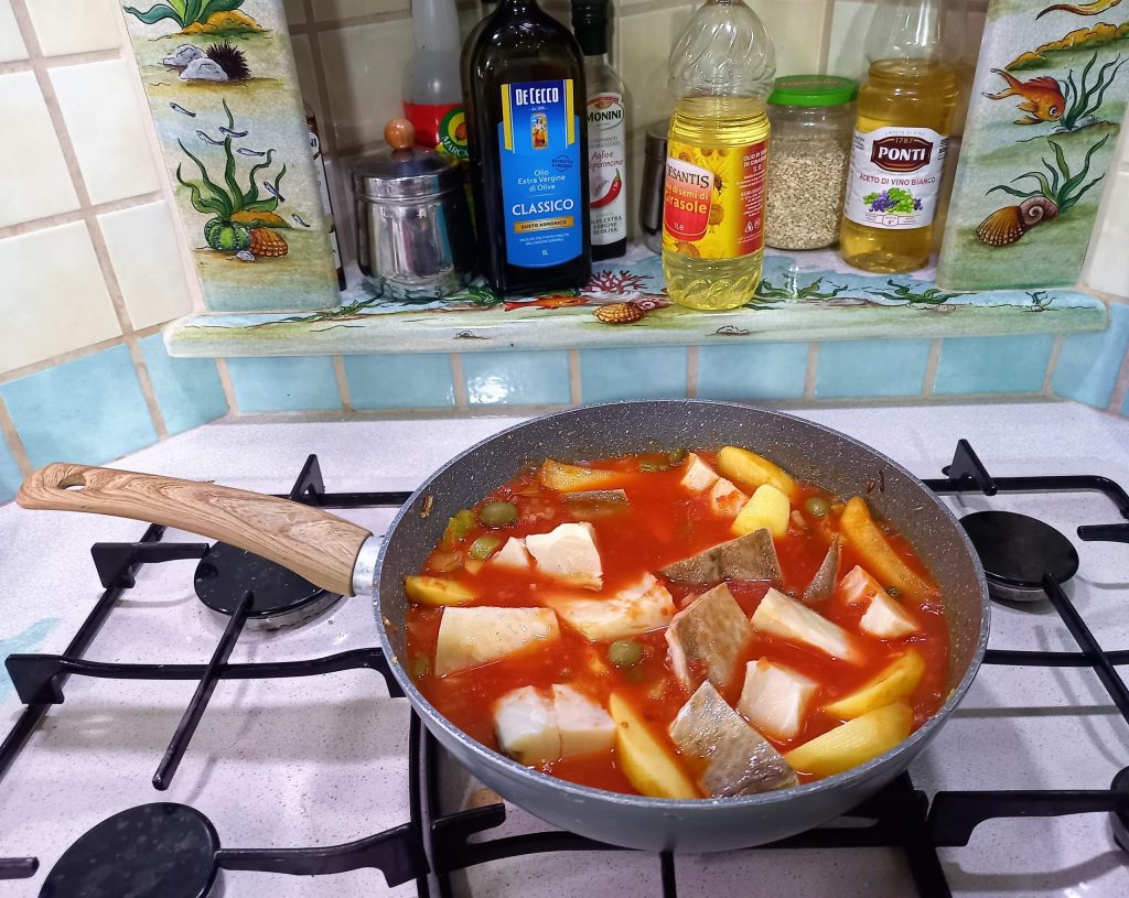 Morue à la 'ghiotta' à la Messinaise