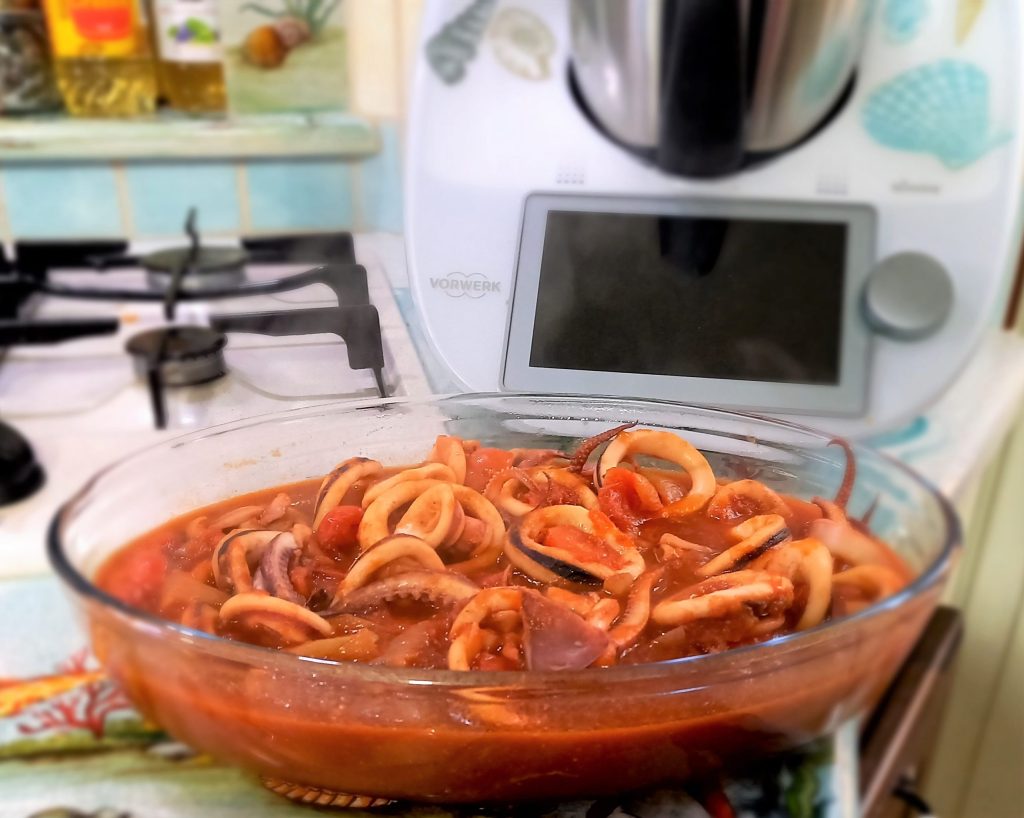 Calamars et encornets à la Livournaise pour BimbyTM6