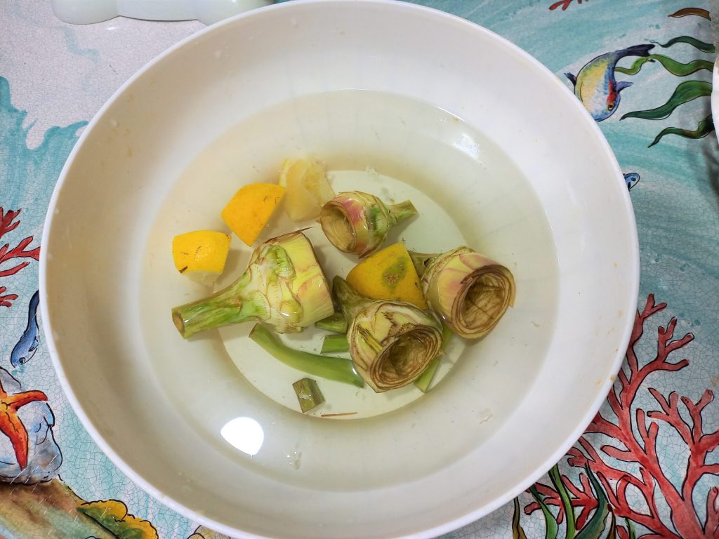 Tagliatelles aux cœurs d'artichaut et ricotta