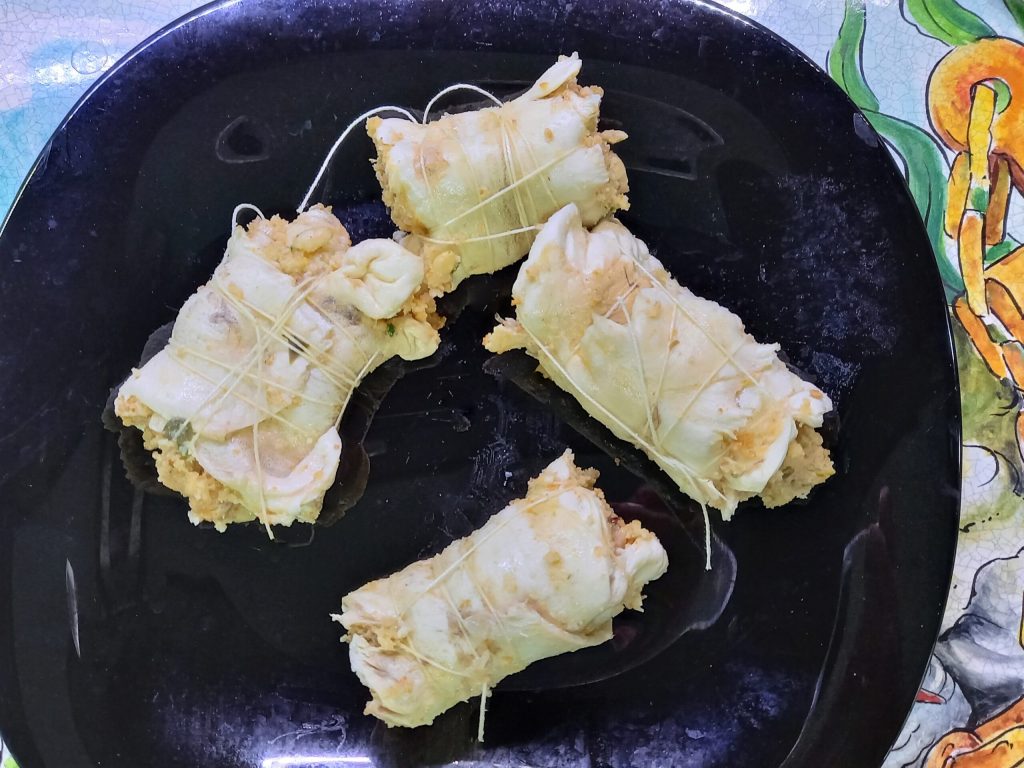 Rouleaux de tripes de morue à la Messinaise