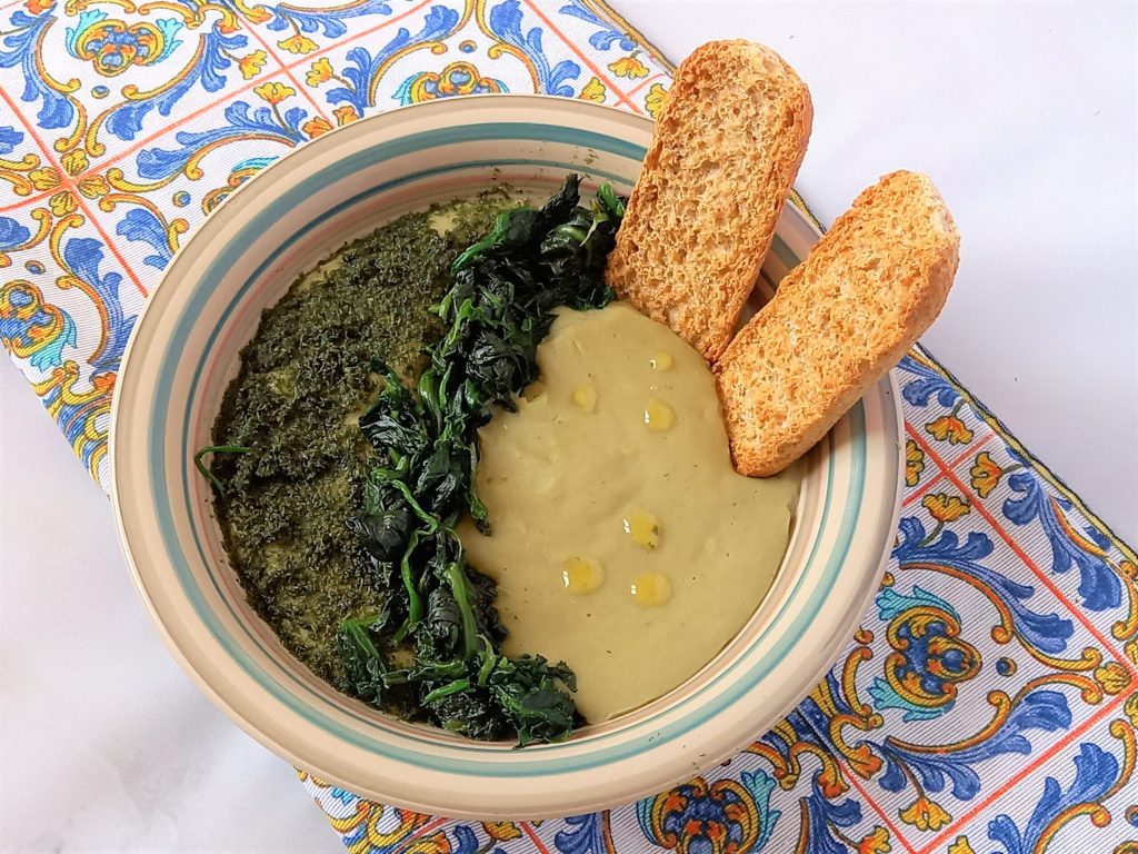 Macco de fèves avec fenouil à la Sicilienne