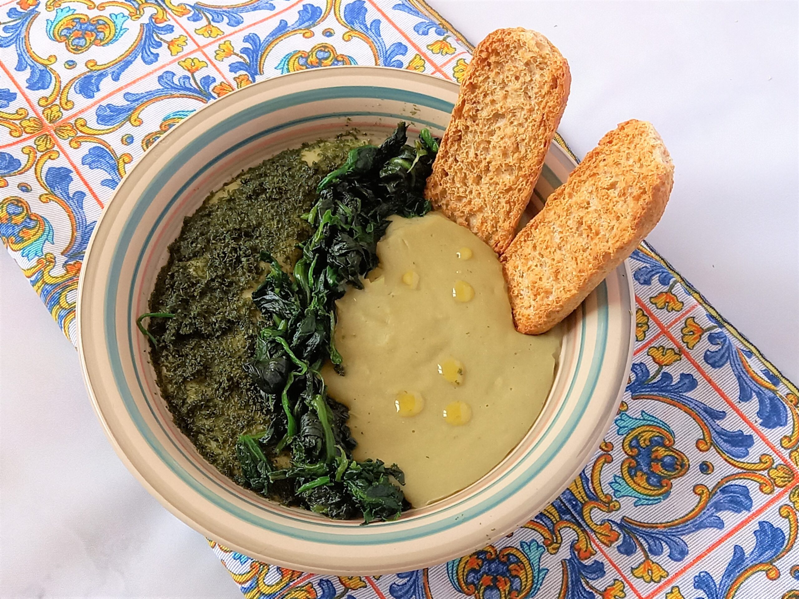 Macco de fèves avec fenouil à la Sicilienne