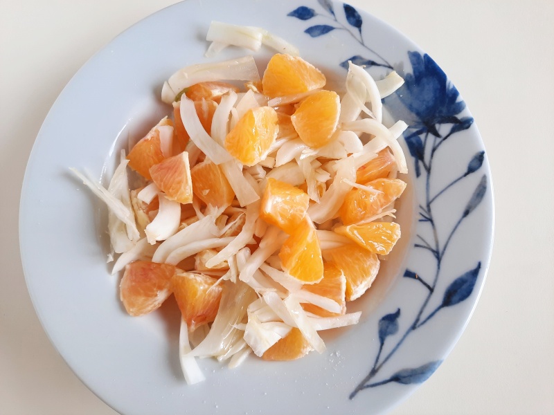 Salade de Poulpe Fenouil et Oranges