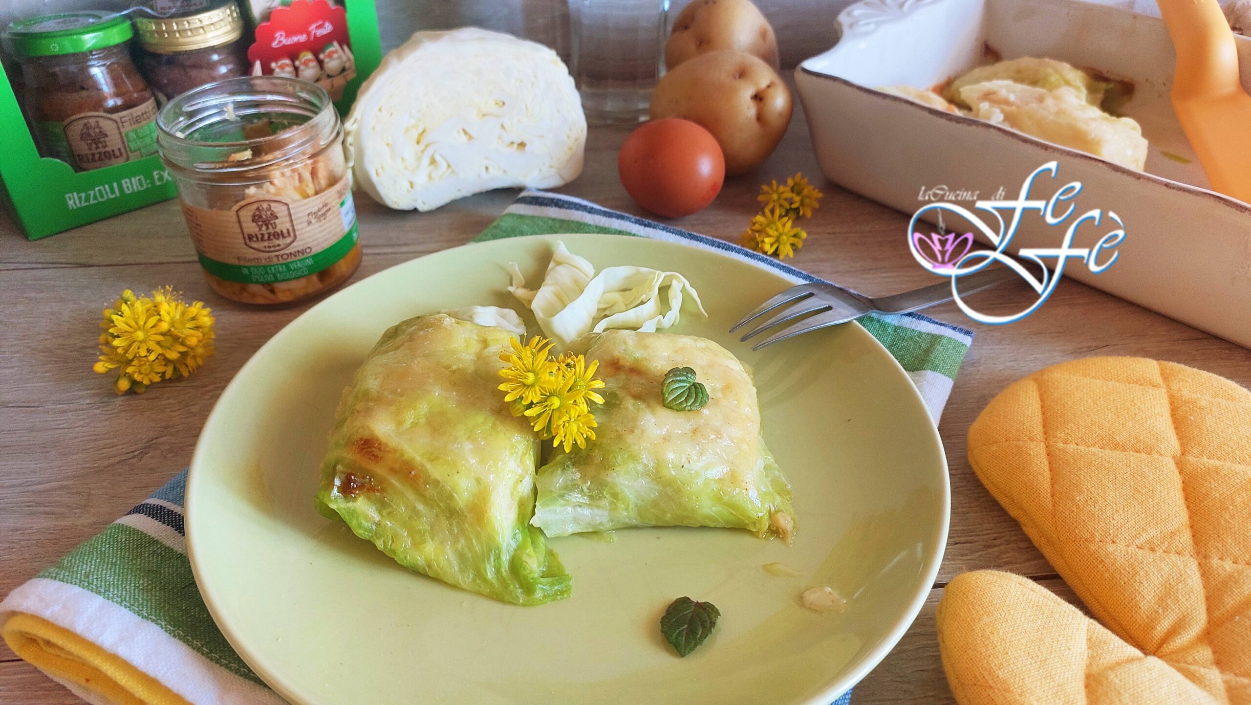 ROULEAUX DE CHOU POMMÉ AU THON ET AUX POMMES DE TERRE