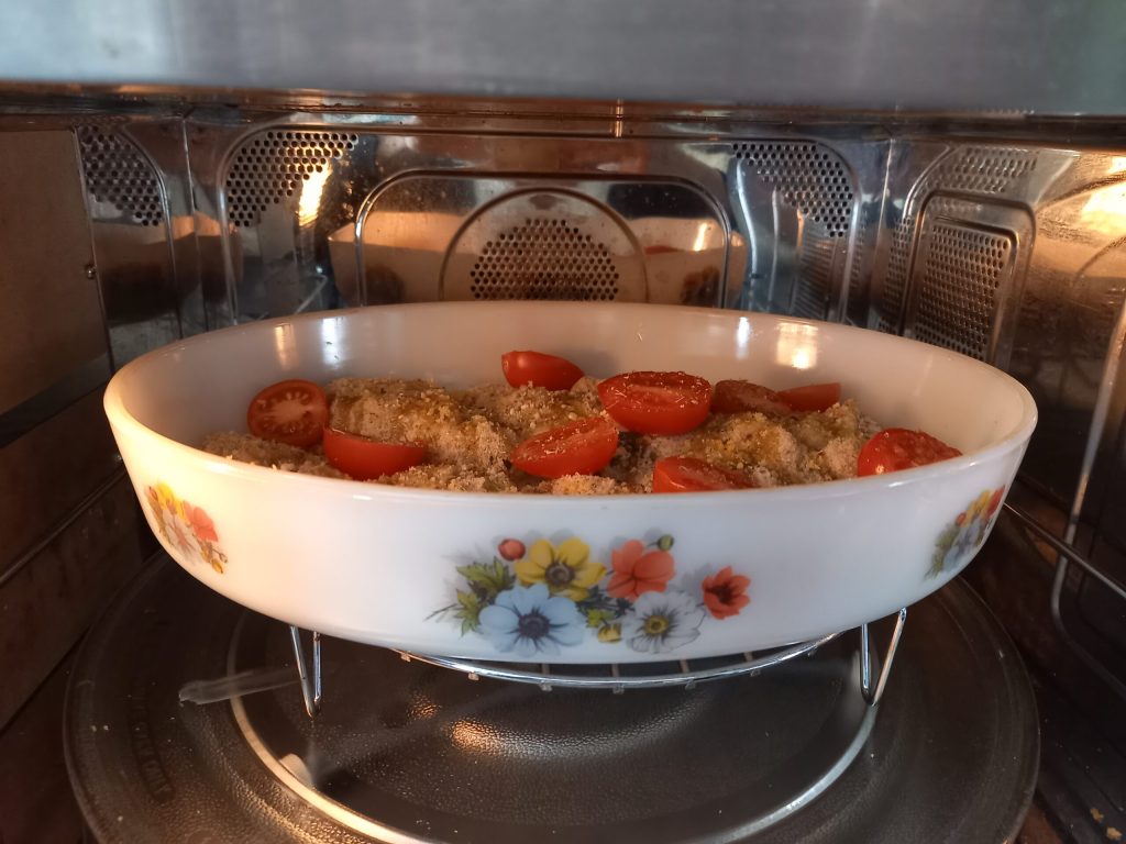 Espadon et sériole gratinés