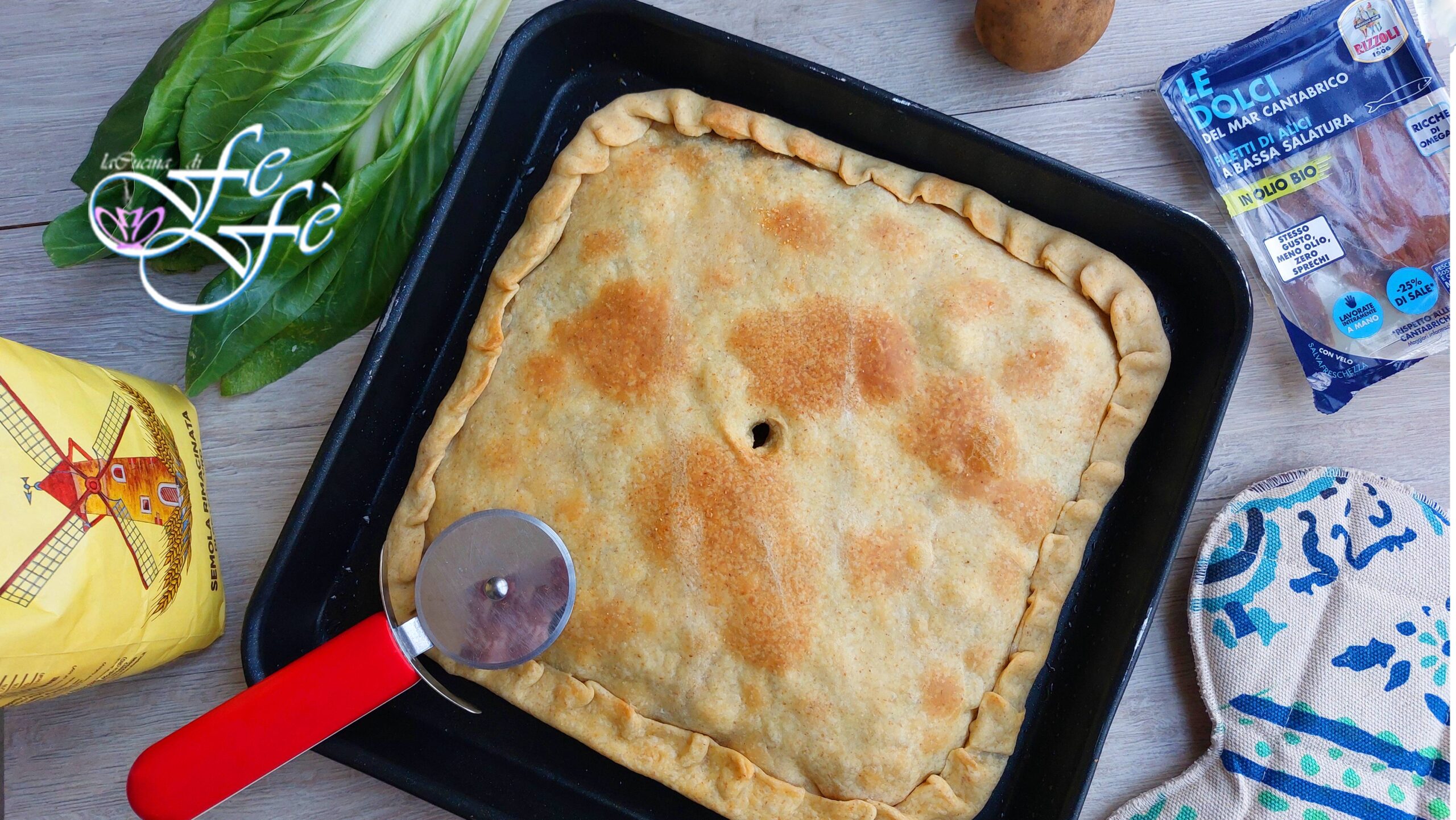 GALETTE AUX BLETTES ET AUX ANCHOIS (Recette sans levure)