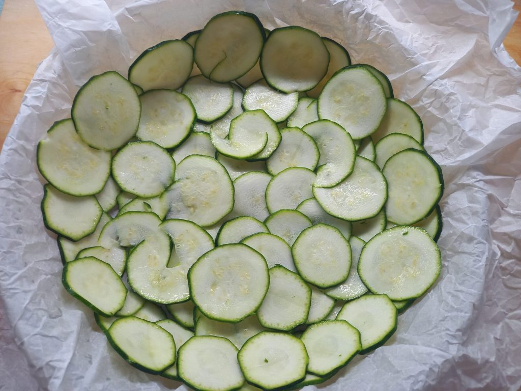 Tarte de courgettes et ricotta au four