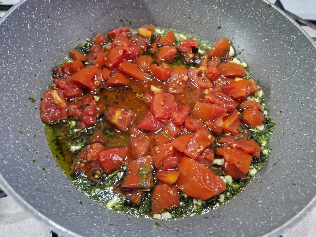 ail huile tomates
