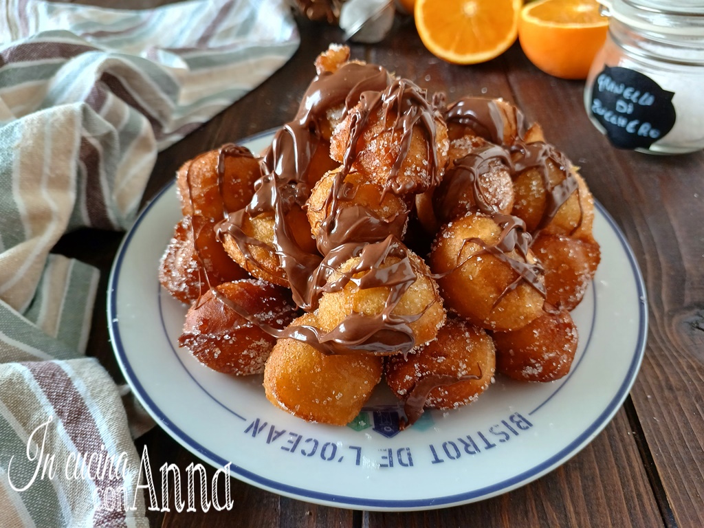 Castagnoles à la Nutella