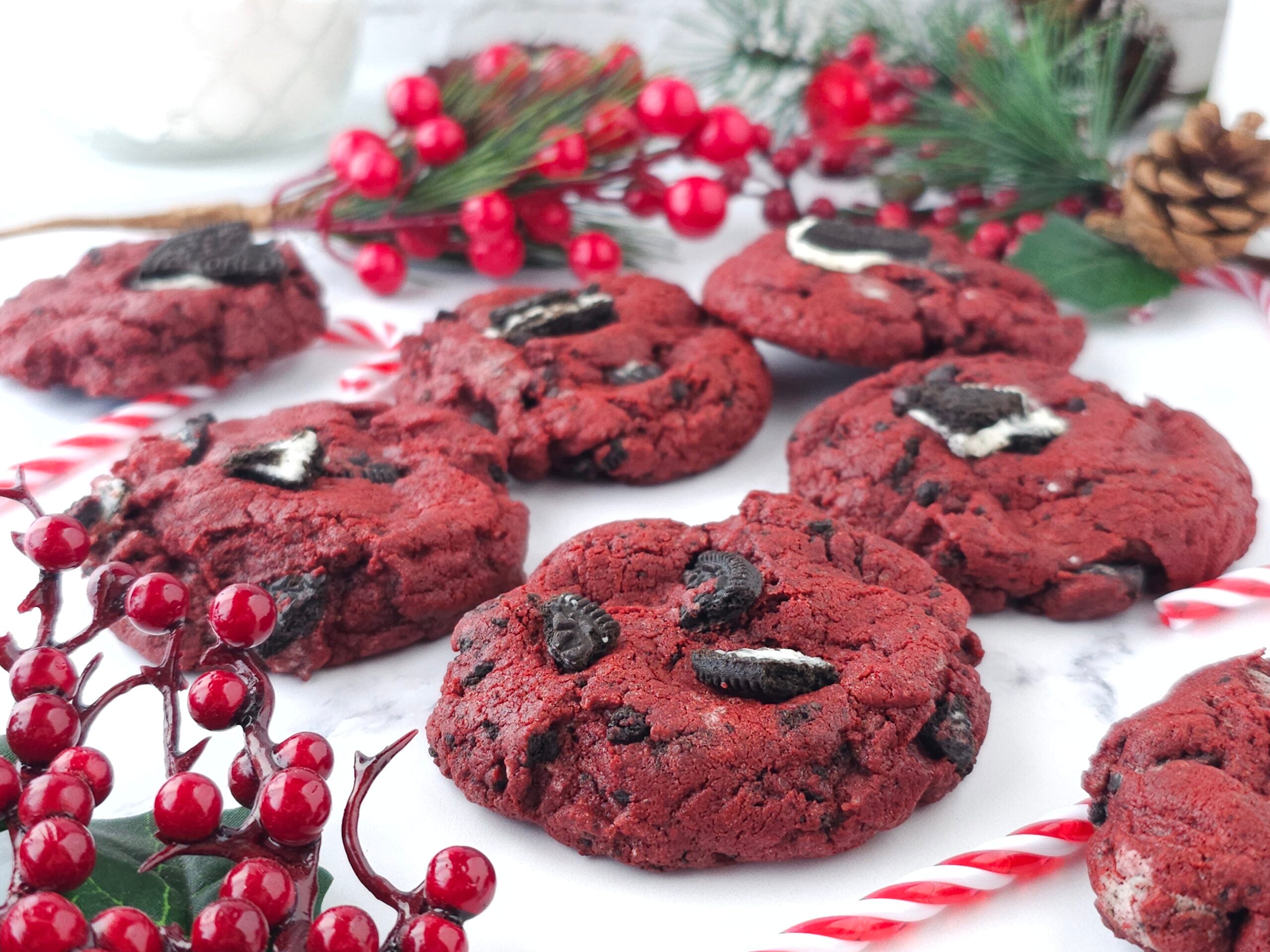 Cookies red velvet de Noël