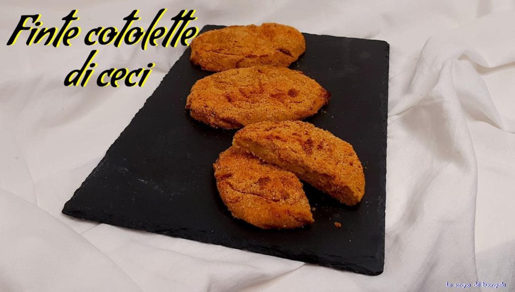 Faux côtelettes de pois chiches