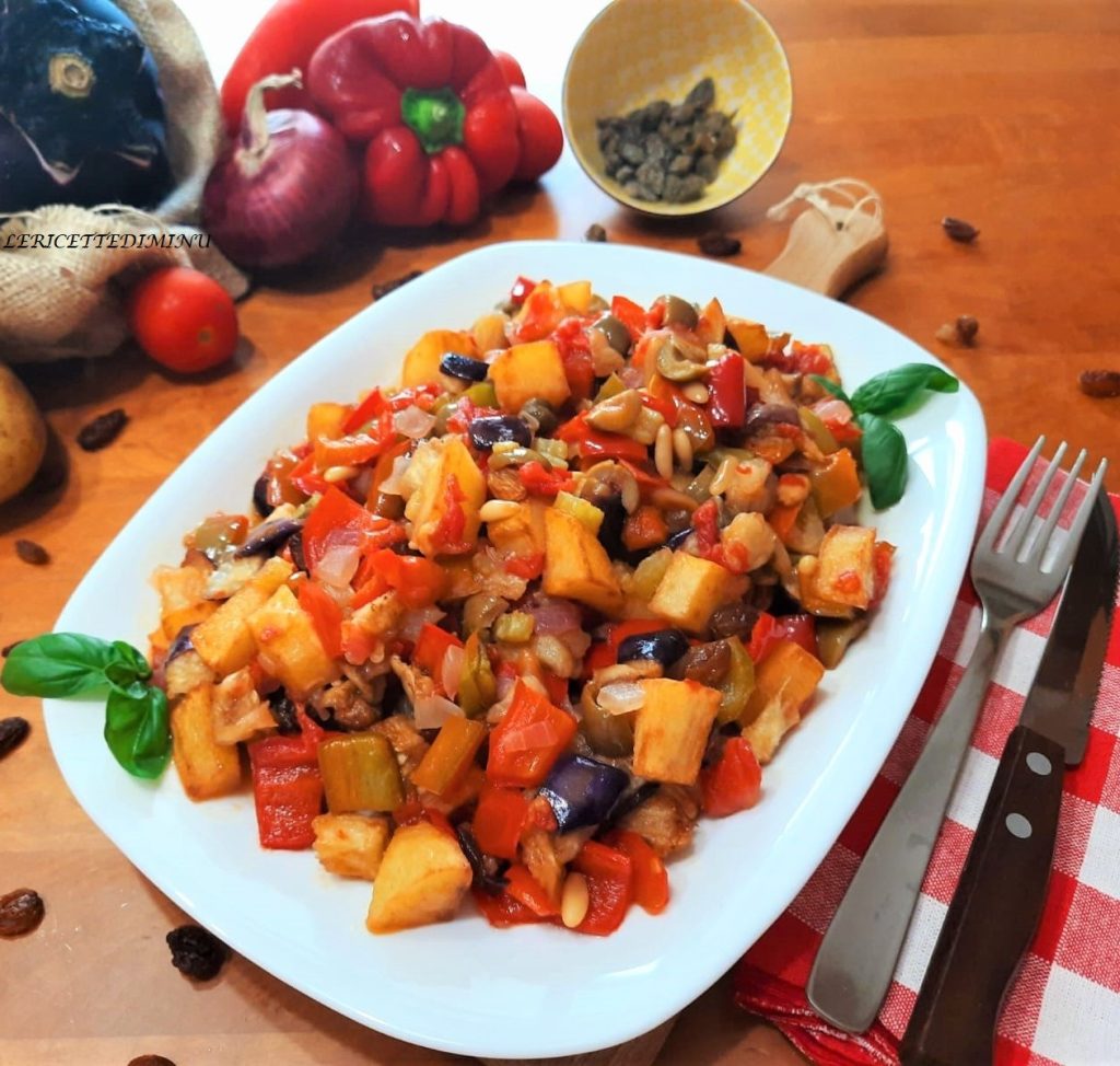 Caponata sicilienne avec pommes de terre
