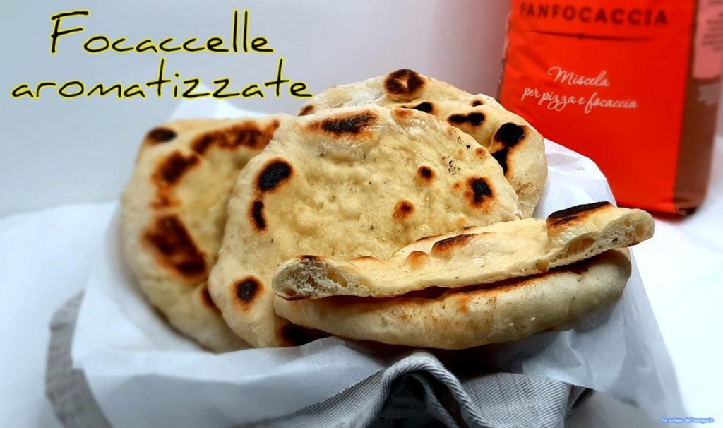 Focaccelle aromatisées à la mdp