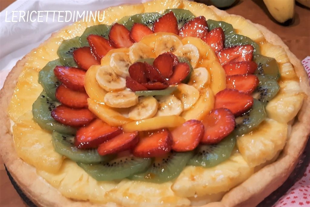 Tarte à la crème et aux fruits sans gélatine
