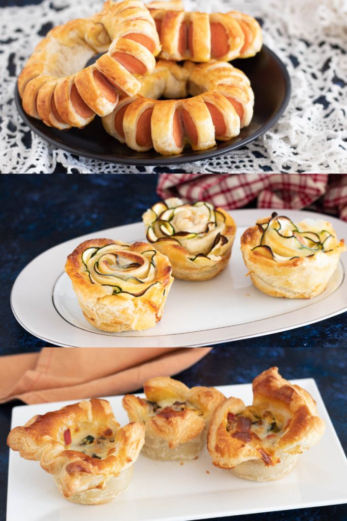 3 idées avec pâte feuilletée