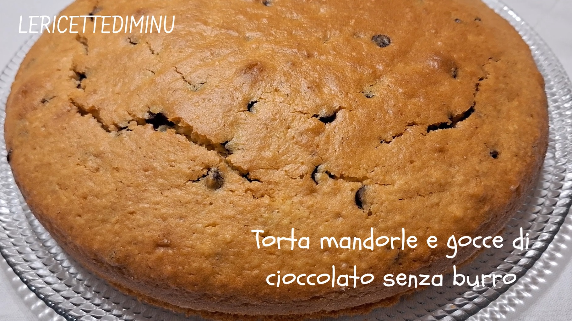 Gâteau aux amandes et pépites de chocolat sans beurre