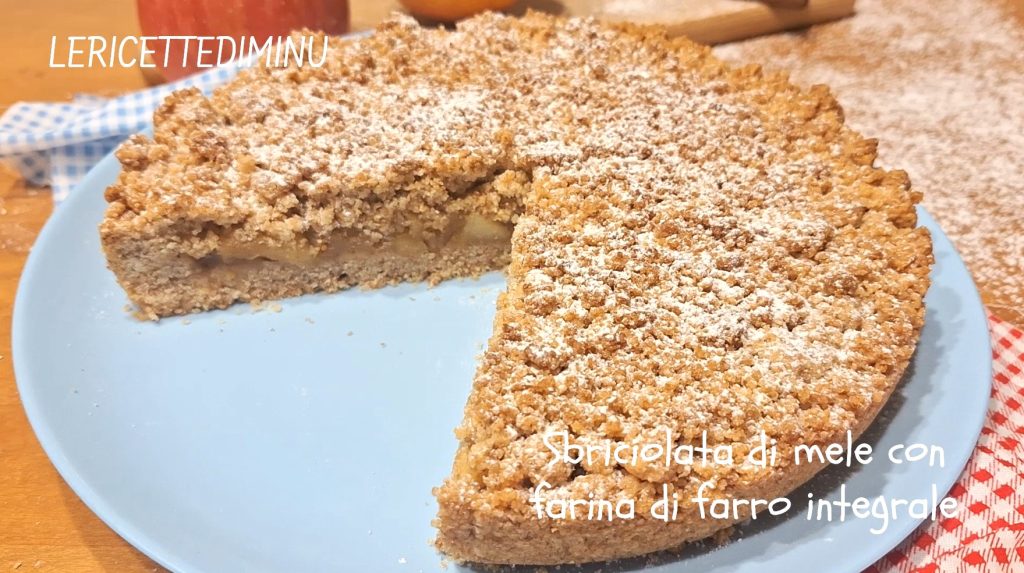 crumble aux pommes avec farine d'épeautre complète