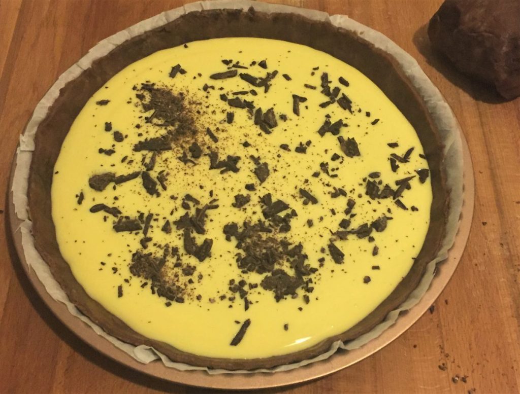 tarte cacao crème pâtissière chocolat