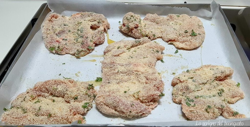 Escalopes de poulet panées