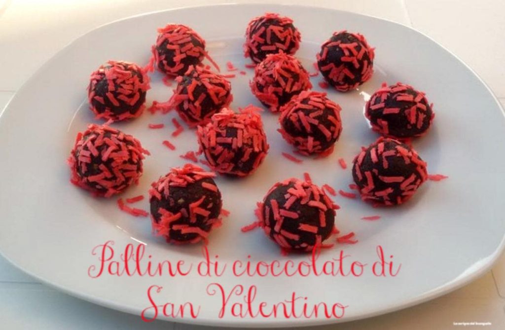 Boules de chocolat pour la Saint-Valentin