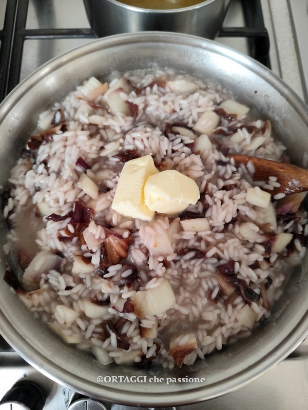 crémage du risotto au radicchio