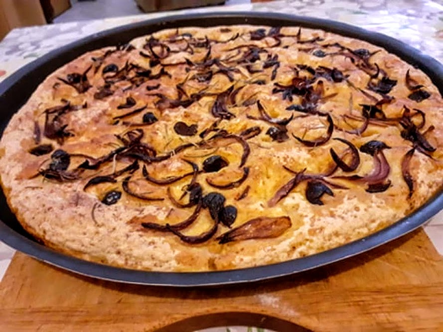 Focaccia à la courge et au romarin