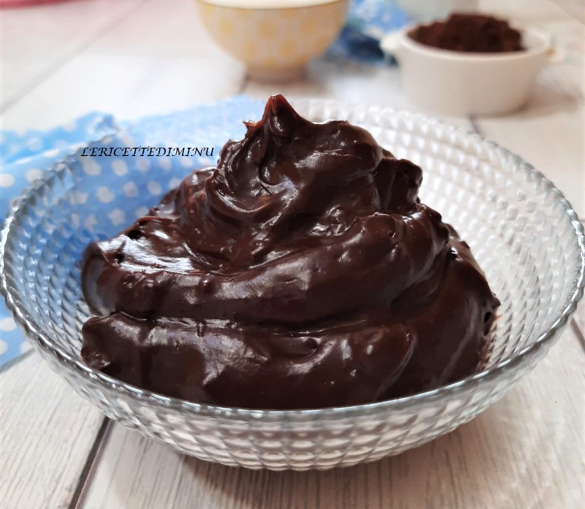 Crème au chocolat sans gluten et sans lactose