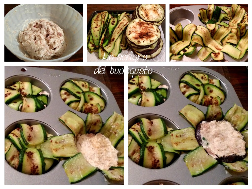 Muffins aux légumes farcis