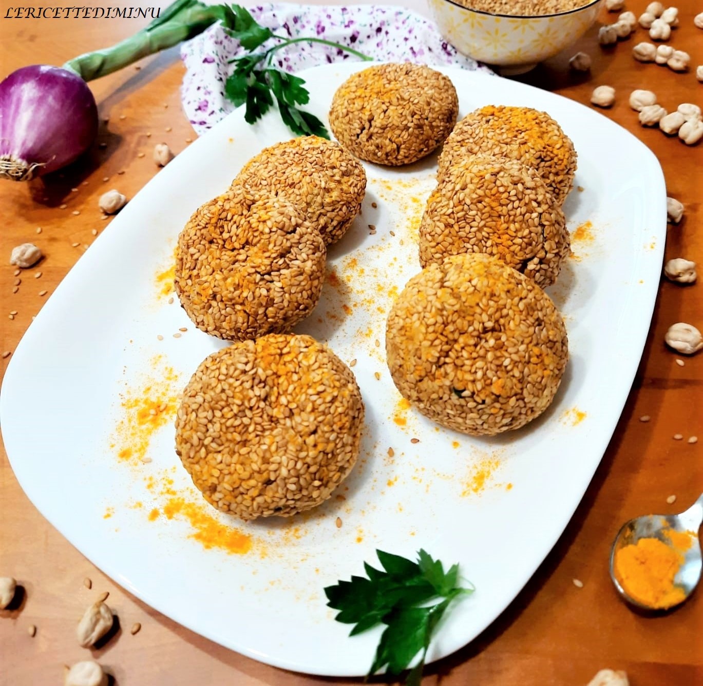 Recette de boulettes de pois chiches au four