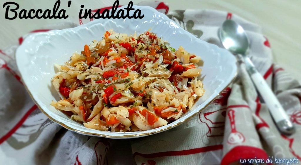 Morue assaisonnée salade