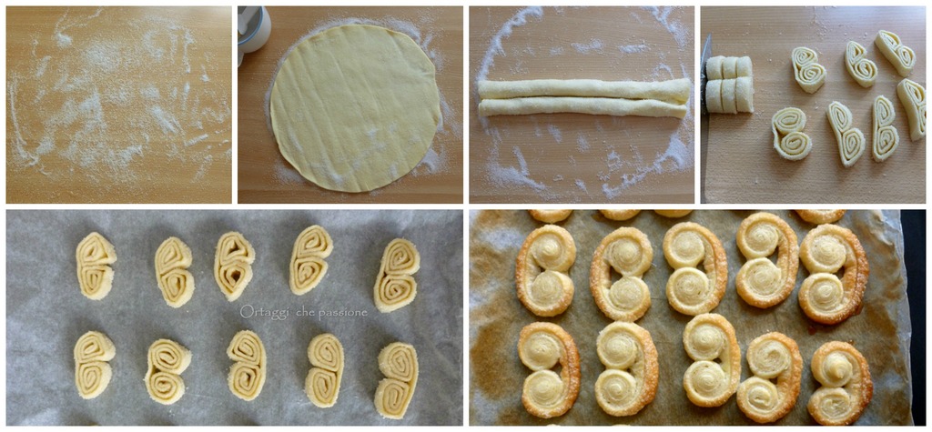 Ventagli di pasta sfoglia, prussiane collage - Ortaggi che passione