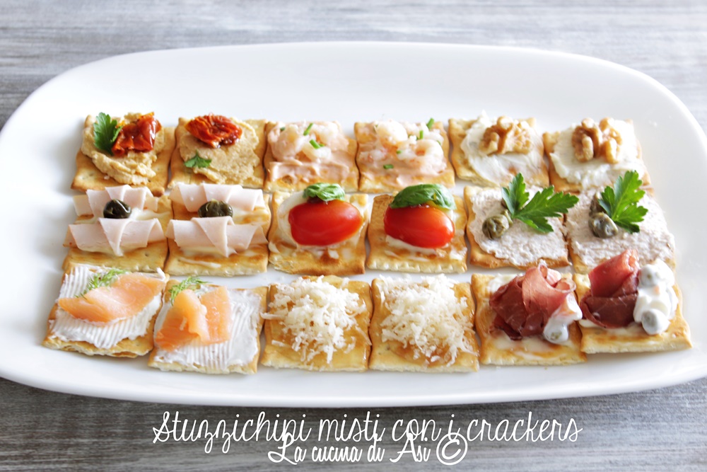 Amuse-bouches variés crackers